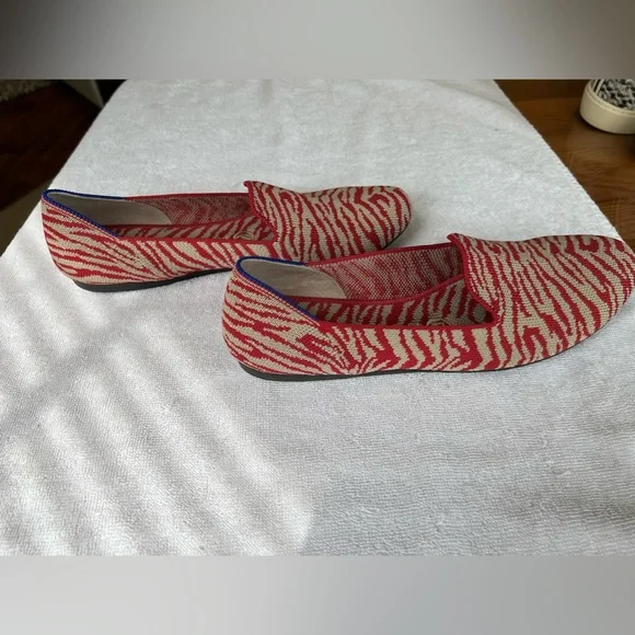 Rothy’s Red Zebra Loafers, Size 7.5, VGUC - Picture 7 of 9
